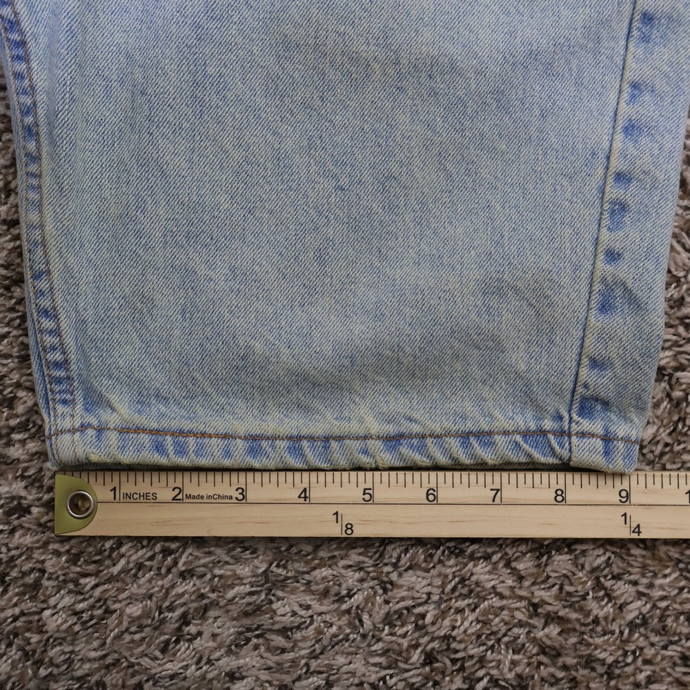 Vintage 2000 Levis 505 Regular Fit Denim Shorts Size 31 Light Wash Distressed - Picture 16 of 16